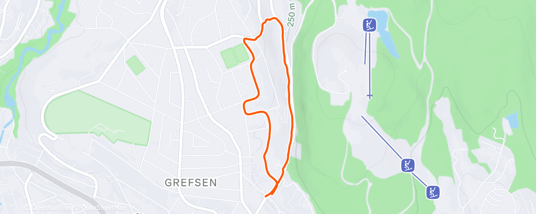 Map of the activity, 3. desember - En liten kveldstur ✨