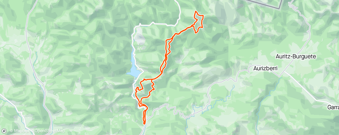 Mapa da atividade, Carrera de montaña matutina