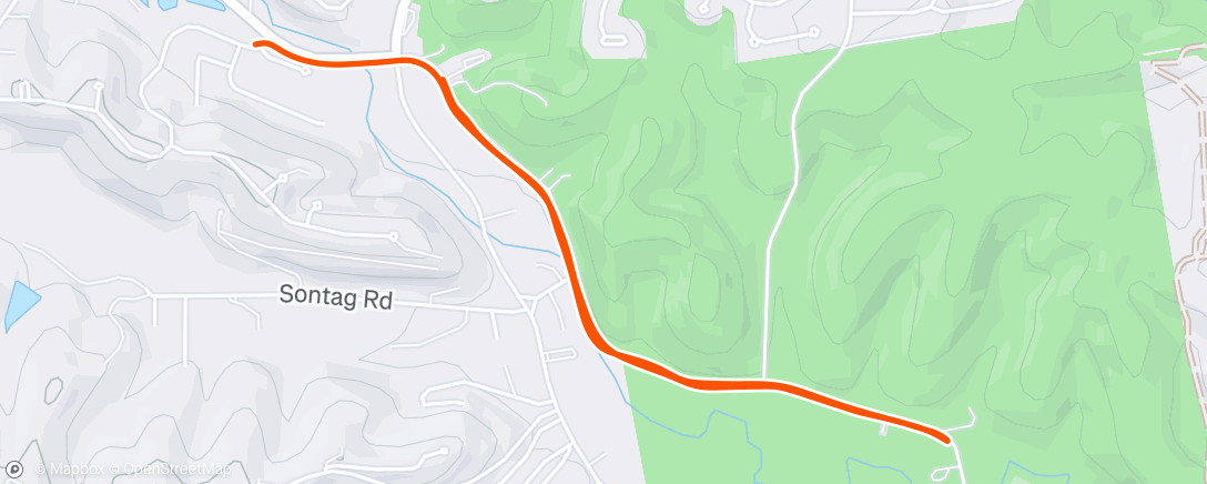 Map of the activity, Morning Run