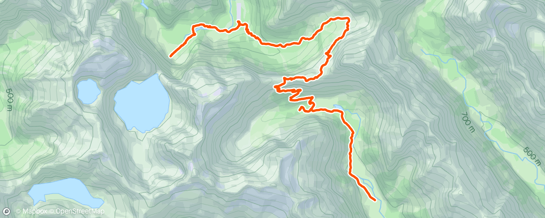 Map of the activity, Milford Track day 2
