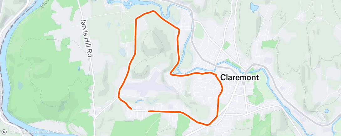 Map of the activity, Morning Run