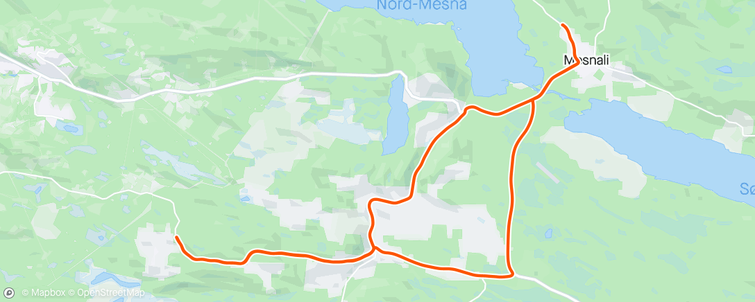 Map of the activity, Stakeøkt med Jesper
