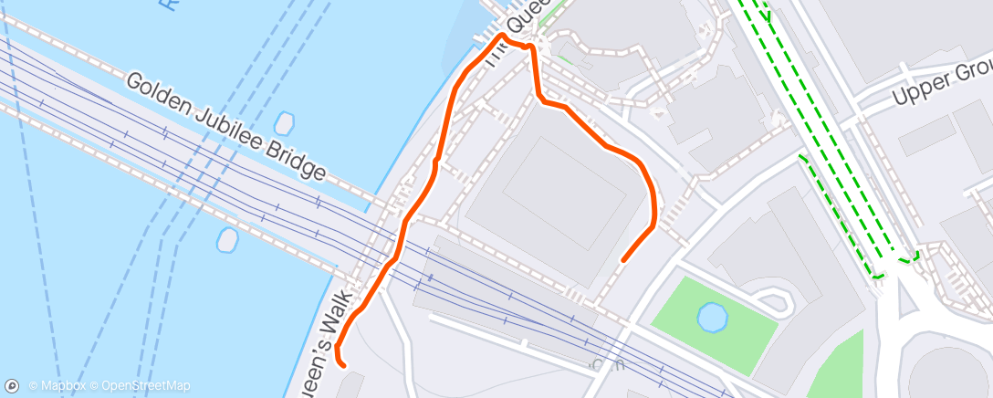 Map of the activity, Evening Ice Skate