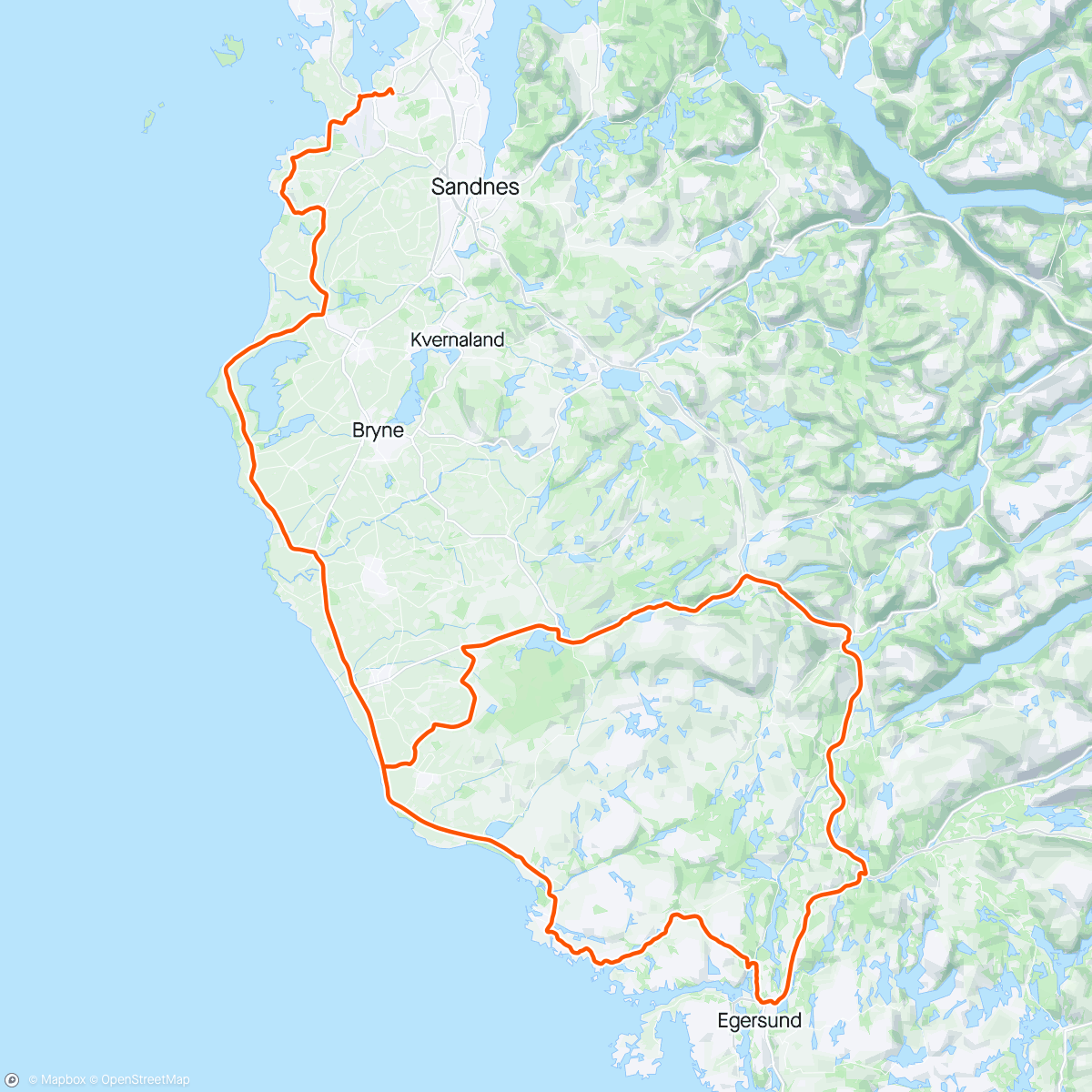 Map of the activity, Tour of Norway 🇳🇴 stage 3