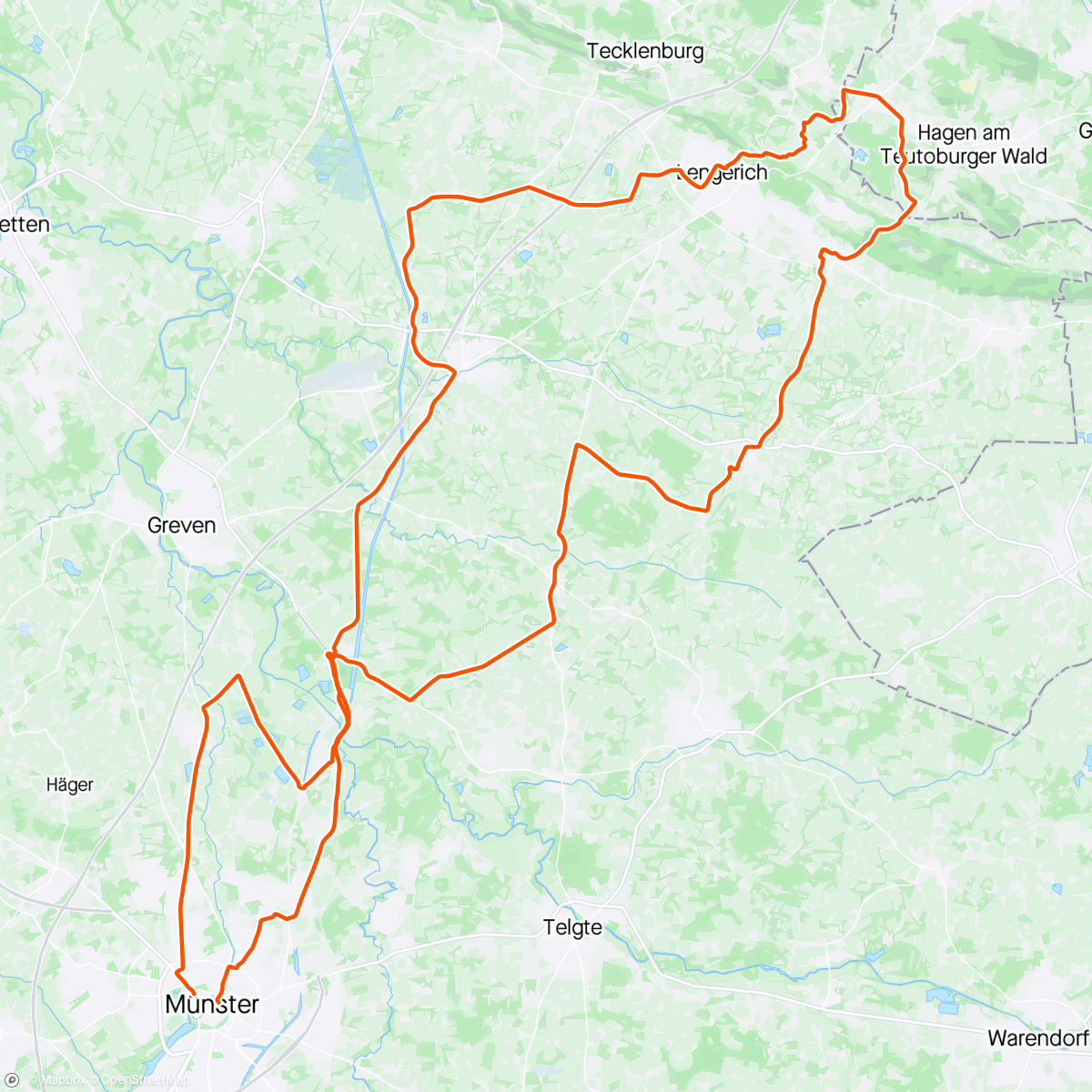 Map of the activity, Münsterland Giro - Cup der Provinzial