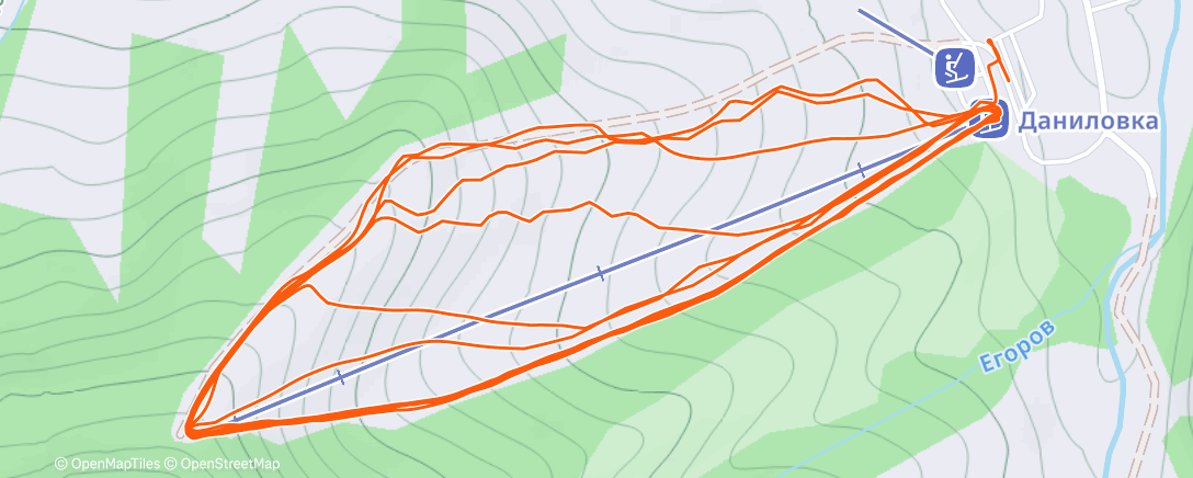 Map of the activity, Даниловка вполне нормально надо найти Как подсаживаться только на крутую часть