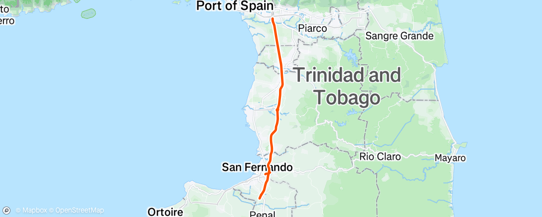 Map of the activity, Morning Ride