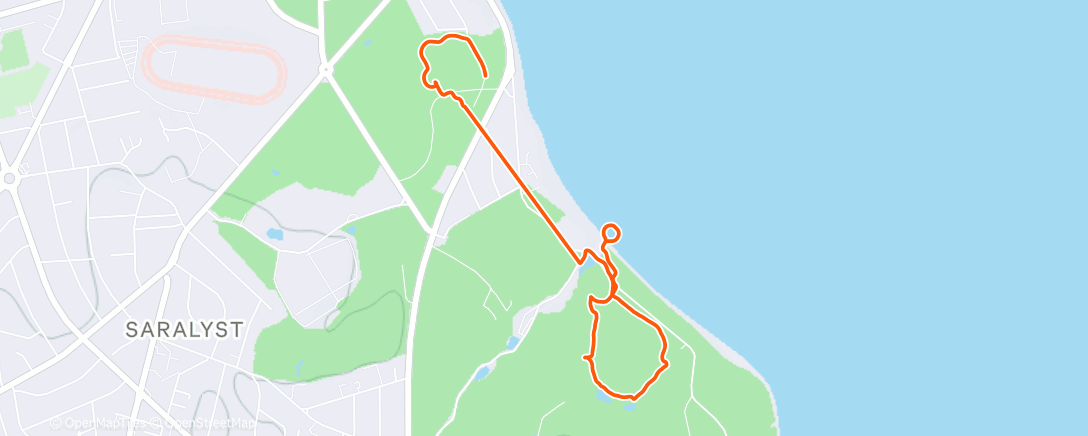 Map of the activity, Spaziergang am Nachmittag