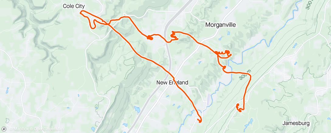 Map of the activity, Tandem XC
