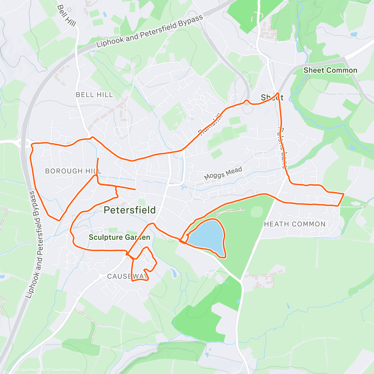 Карта физической активности (Frosty morning miles with the chaps 🥶)