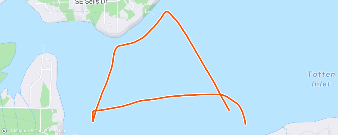 Map of the activity, Morning Row