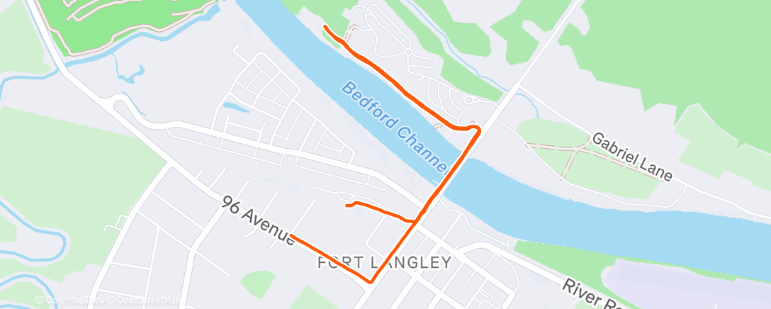 Карта физической активности (Evening Run)