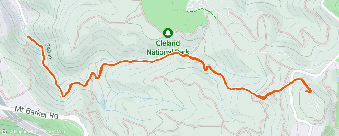 Map of the activity, Lofty Classic Hike