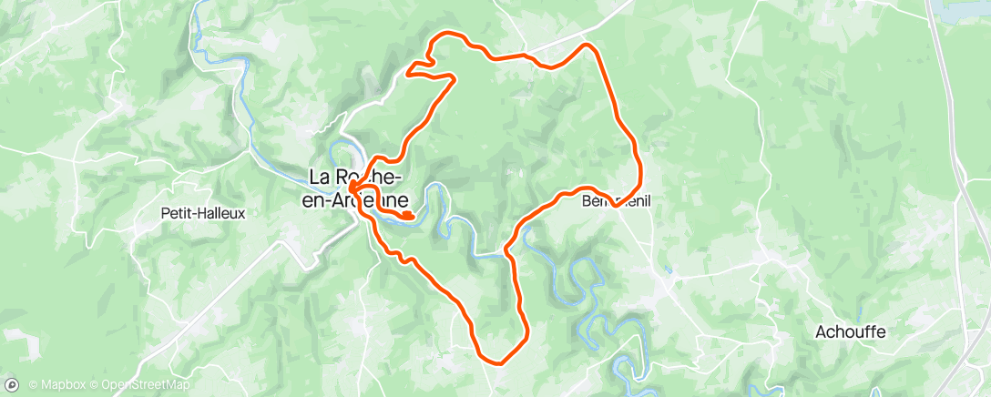 Map of the activity, Ronde van Wallonie locale ronde LaRoche