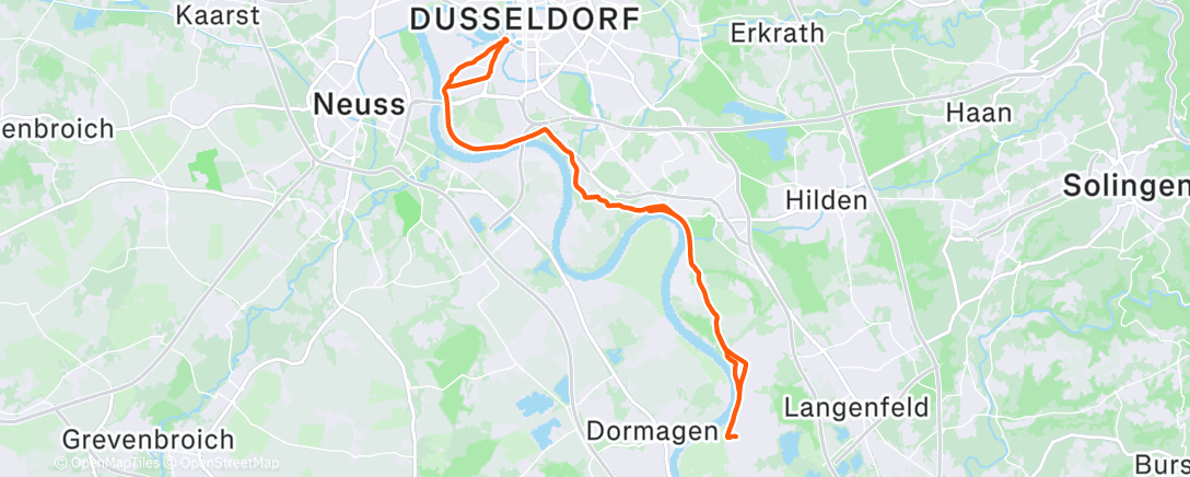 Map of the activity, Morgenausfahrt