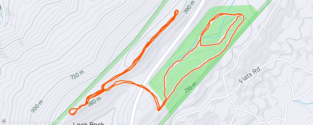 Map of the activity, Look Rock