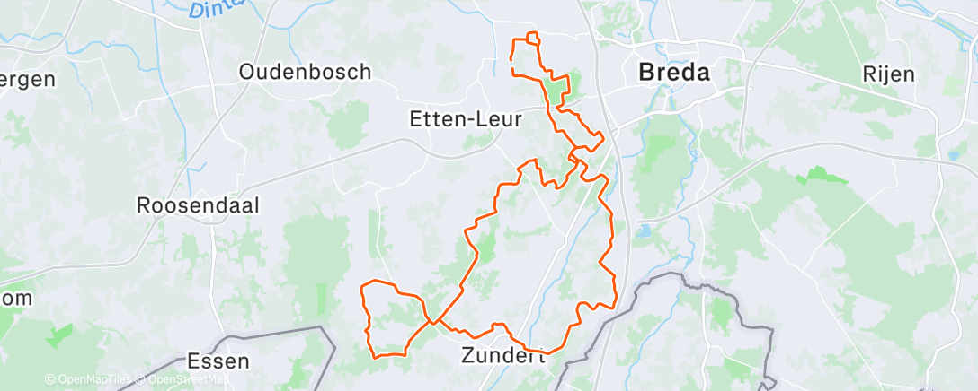 Map of the activity, Toerke op de gravelbike ☁️☁️☕️ 🦌 🦌 🦌