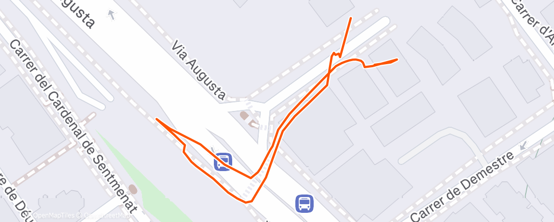 Map of the activity, Caminata de mañana