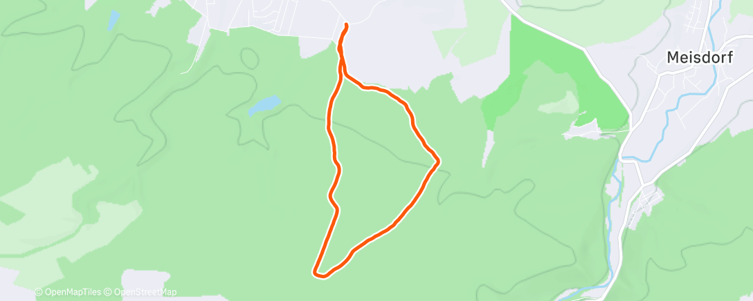 Map of the activity, Lauf am Nachmittag