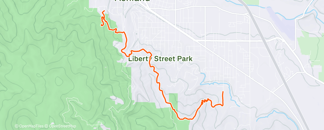 Map of the activity, Afternoon trail things