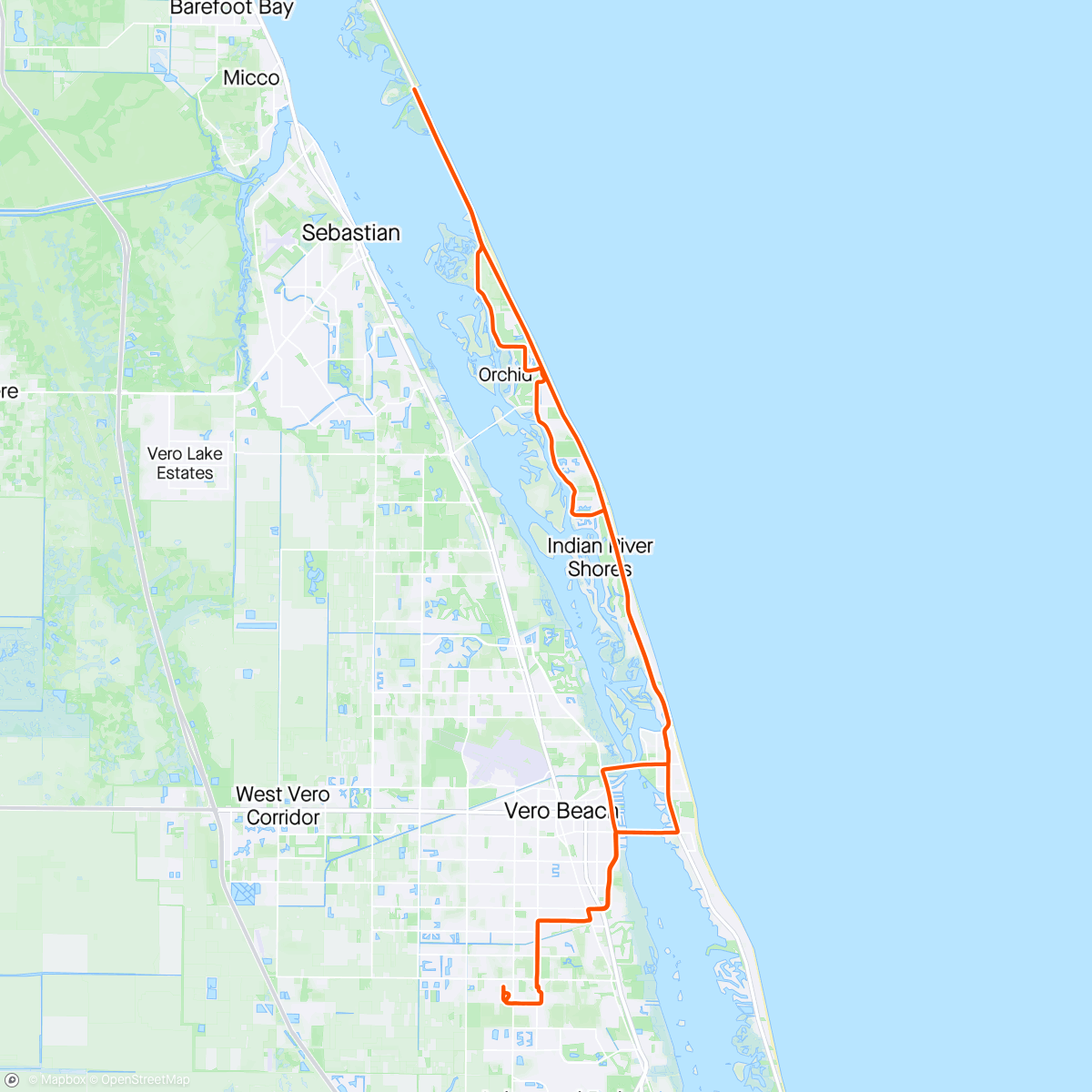Map of the activity, So long Florida!