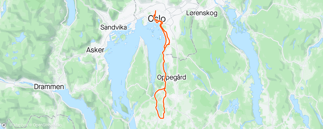 Map of the activity, Ås med Vetle