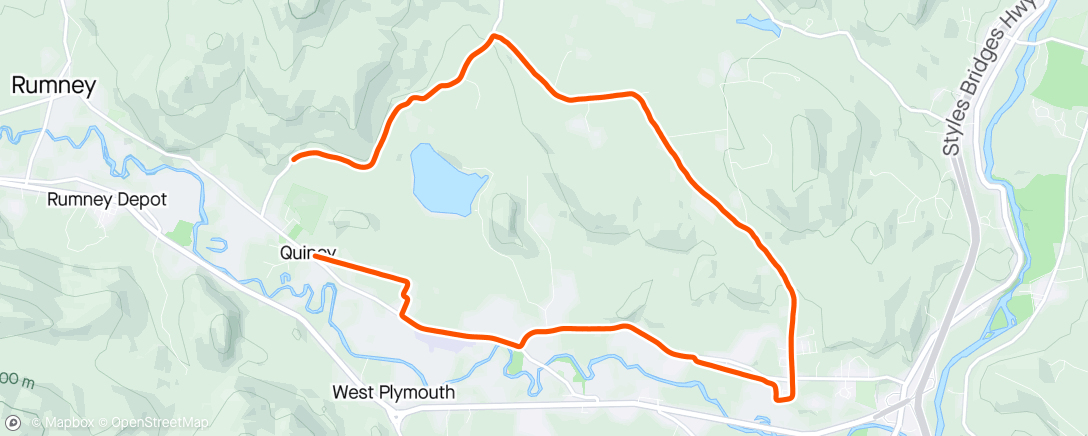 Map of the activity, Short Gravel Loop