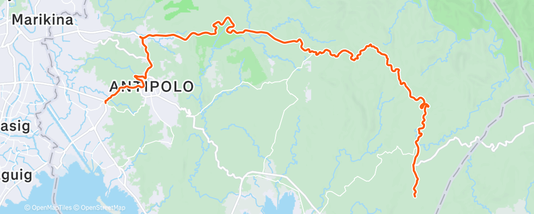 Map of the activity, Morning Ride