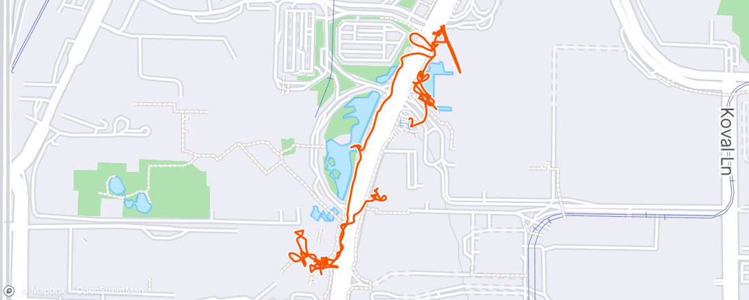 Map of the activity, Promenade at night LV