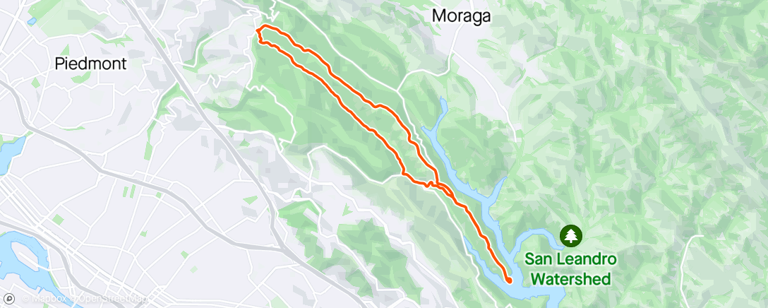 Map of the activity, Hogging the Trails