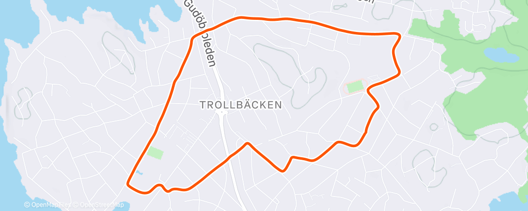 Map of the activity, Lunch Run