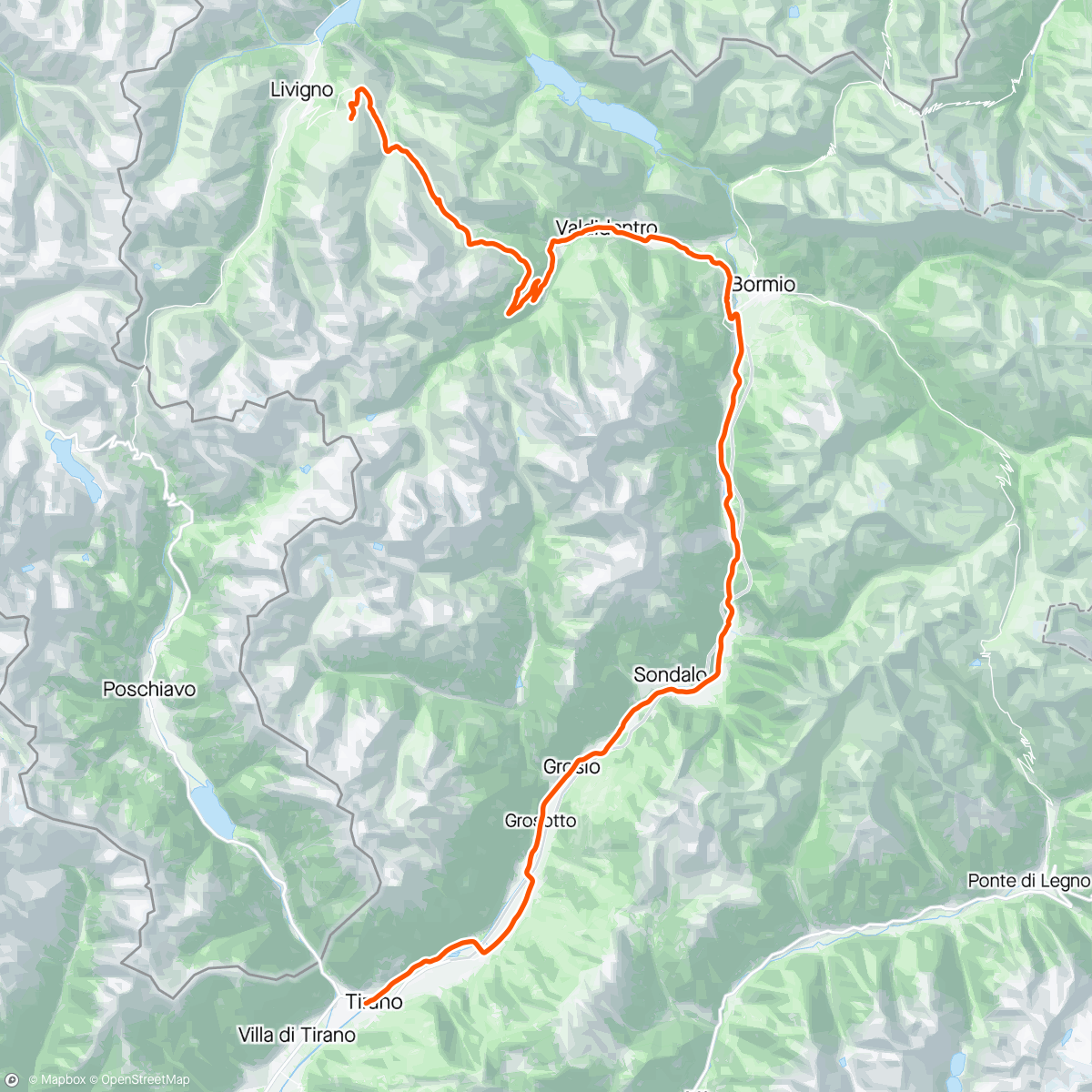 Mapa de la actividad (Giro-E ⚡️ Tirano - Livigno)