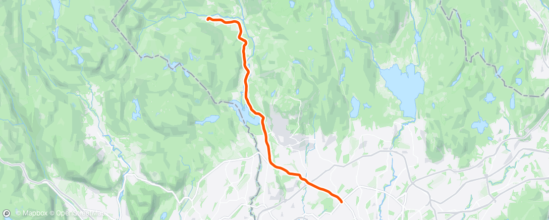 Map of the activity, Tryvann CK; KM #1 - Individuell tempo i Sørkedalen