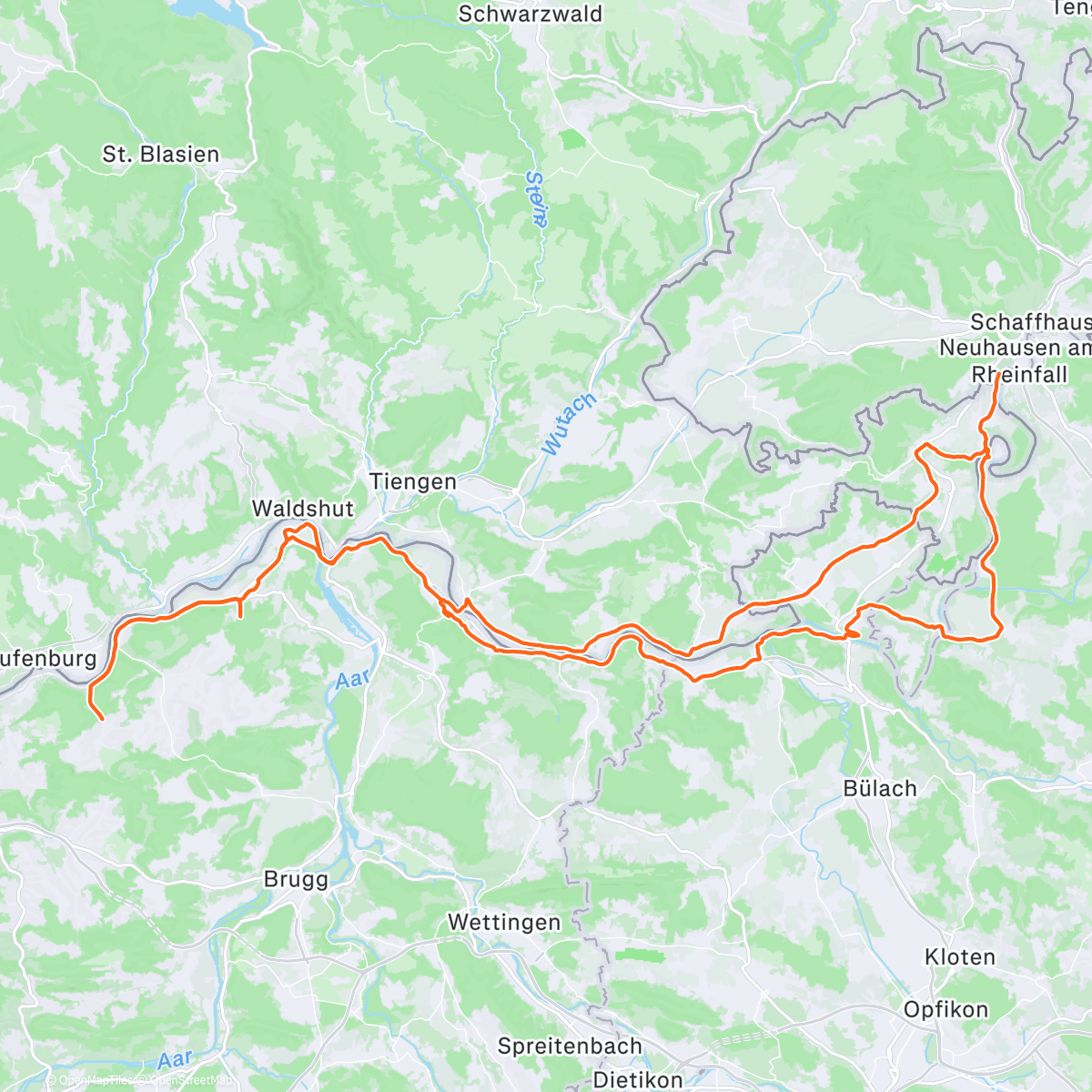 Map of the activity, Rheinfall😁