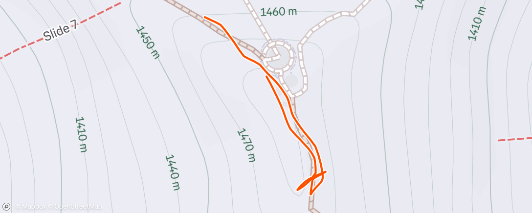 Map of the activity, Why not finish an easy day with a mellow run