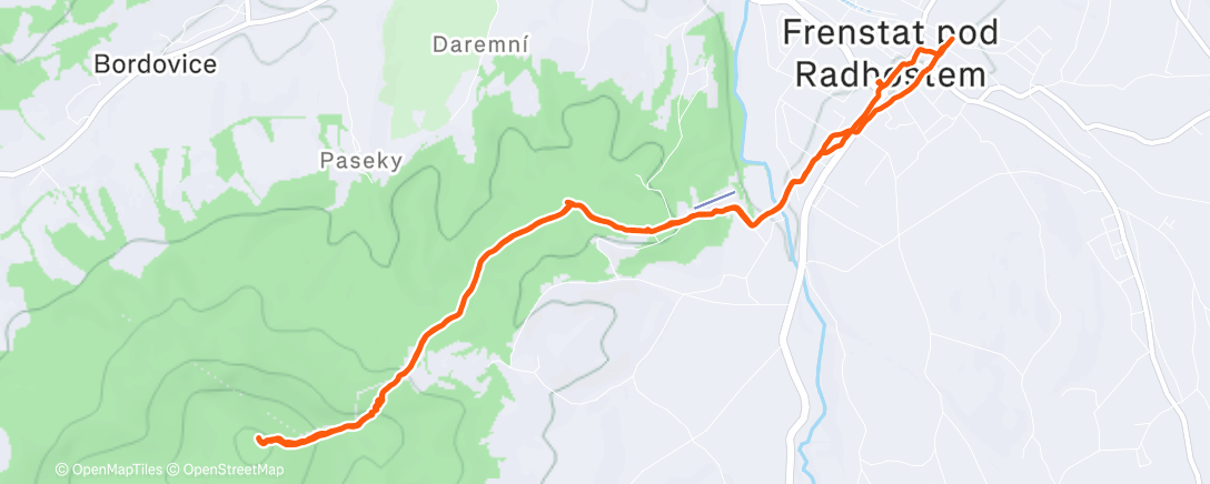 Карта физической активности (Javorník)