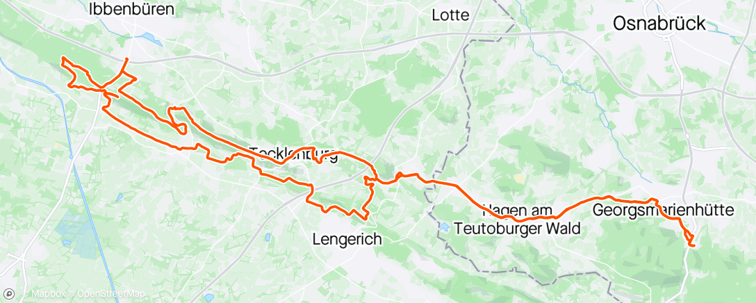 アクティビティ「Stevig rondje Teutenburgerwoud」の地図