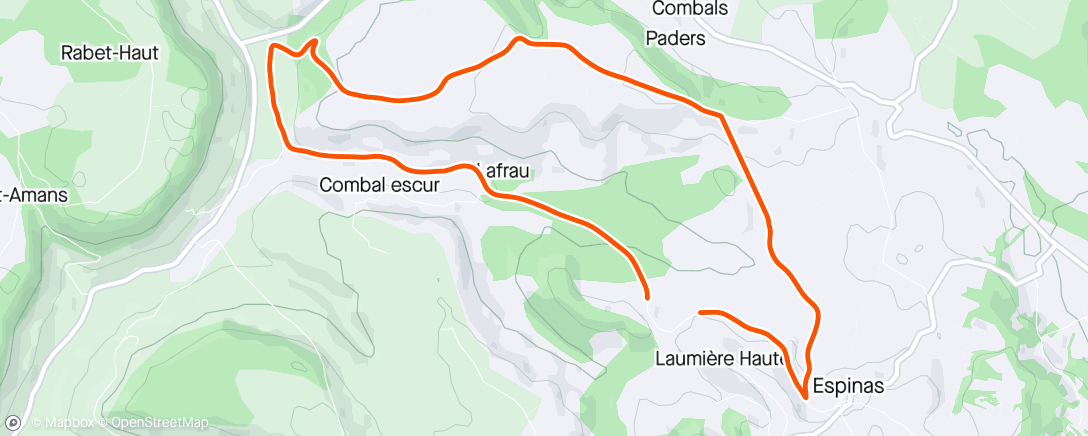 Карта физической активности (North loop)
