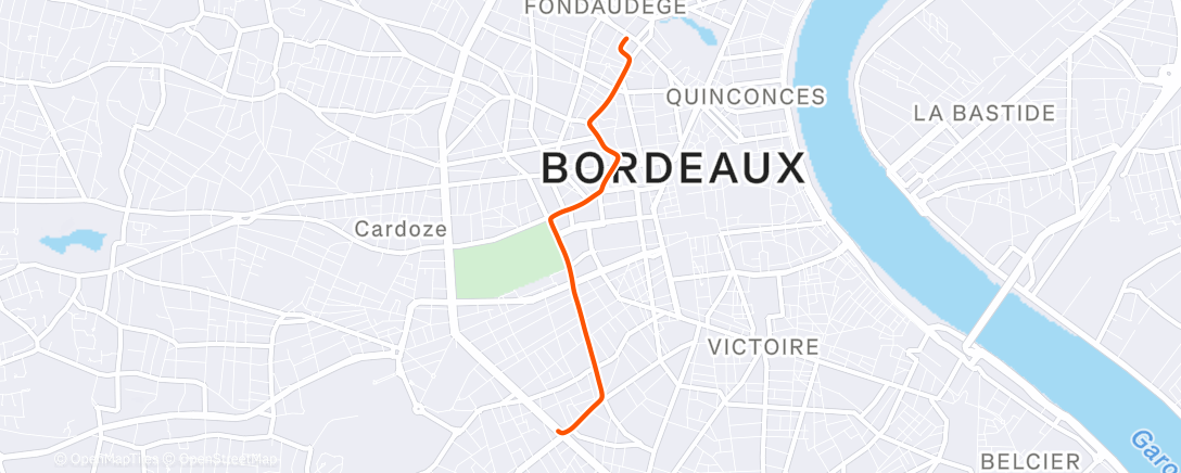 Карта физической активности (Sortie vélo le matin)