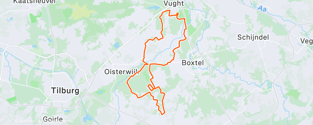 Map of the activity, Namiddagritje #5K