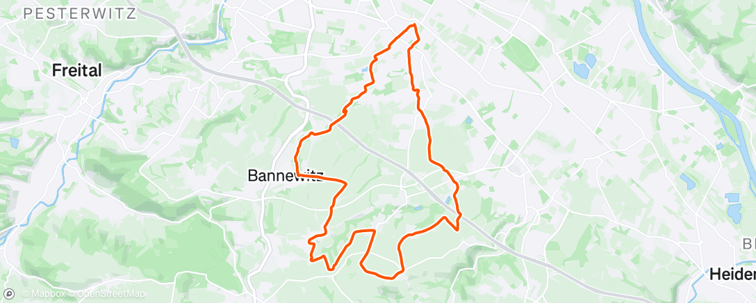 Map of the activity, Lunch Run