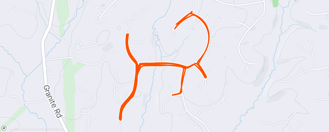 Map of the activity, Morning Neighborhood Run