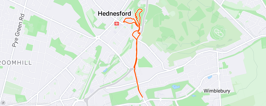 Map of the activity, Afternoon Walk