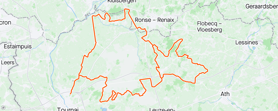 Map of the activity, Proximus Pays des collines samen met een waterkippetje