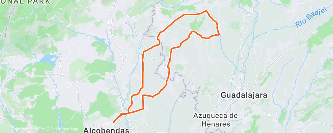Map of the activity, Gregarious por Guadalajara