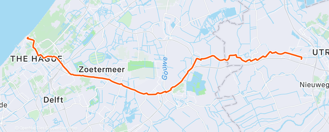 Map of the activity, Afkoelen