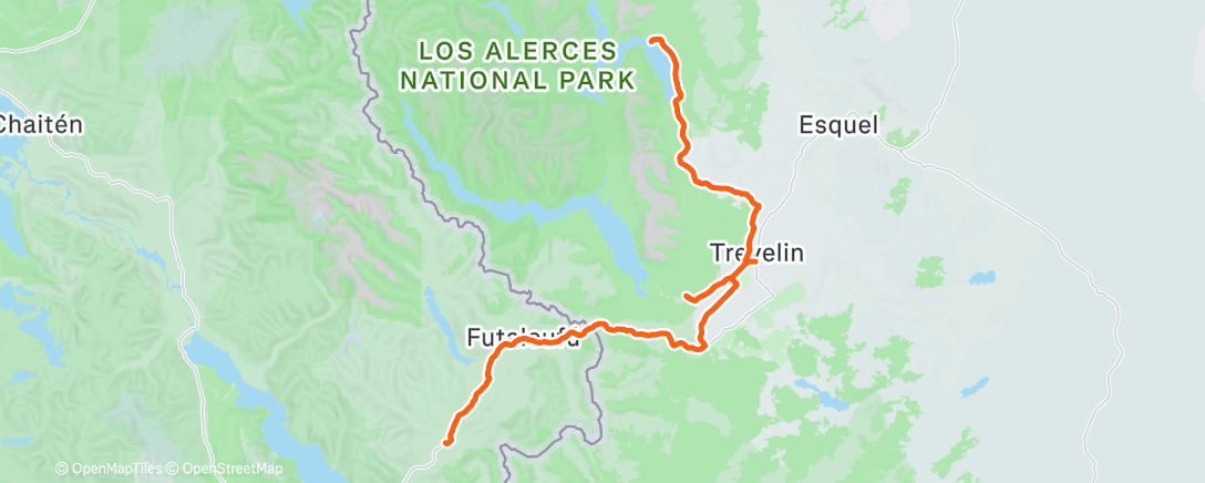 Map of the activity, Sessione di gravel biking mattutina