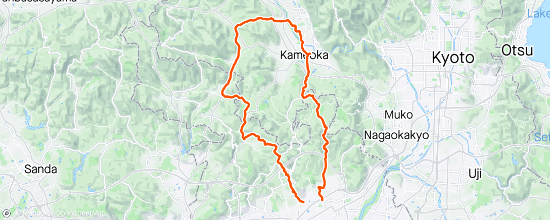 Map of the activity, 銭原おでん回復走🚵‍♂️