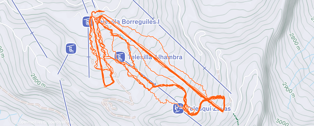 Map of the activity, Que buen día, haciendo lo que más nos gusta ⛷️