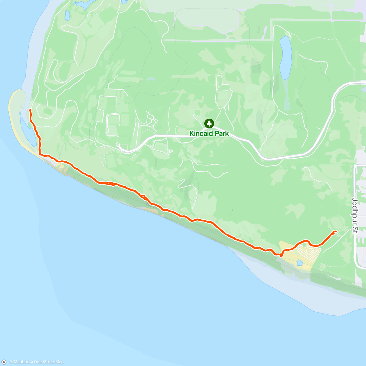 Map of the activity, We found dirt! First bluff run + 1 moose